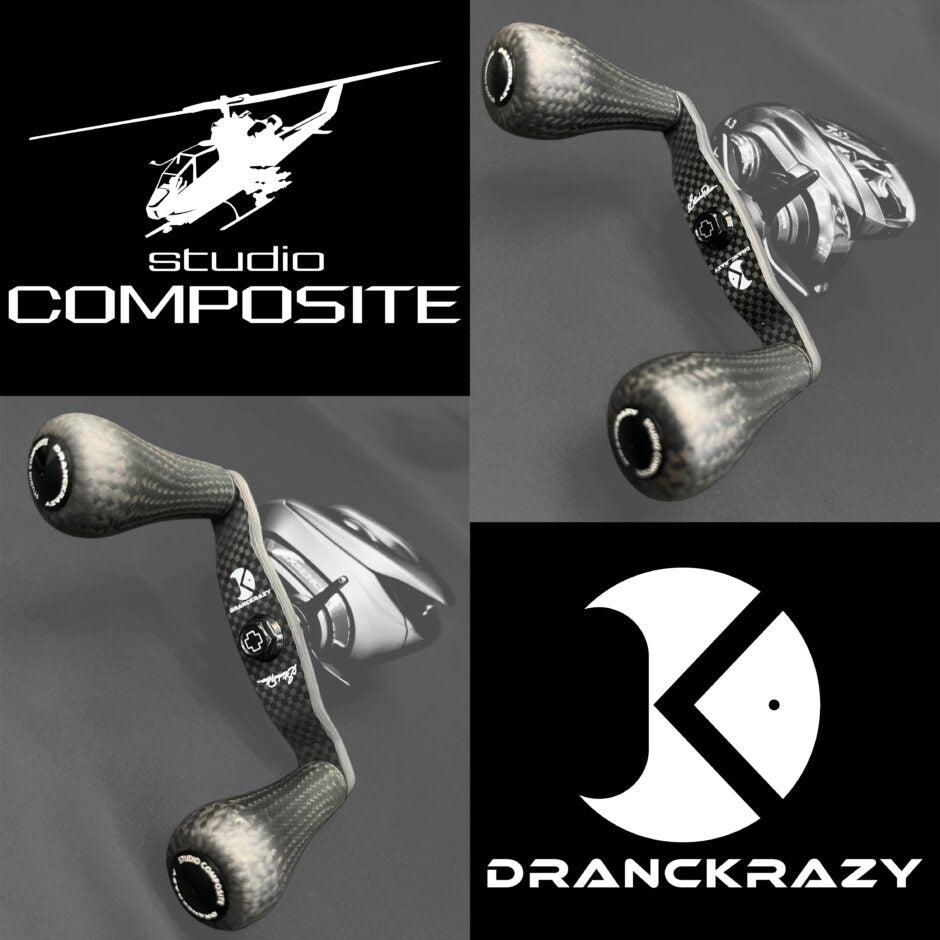 Studio Composite x Dranckrazy carbon reel handle product overview